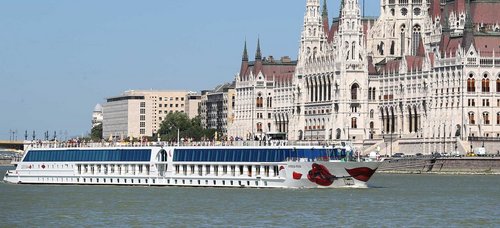 A-ROSA Donaukreuzfahrtschiff Budapest